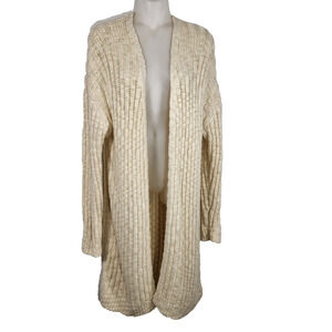 Andree by Unit Womens Devman Knit Cardigan 2X Cozy Neutral Minimalist Open Front